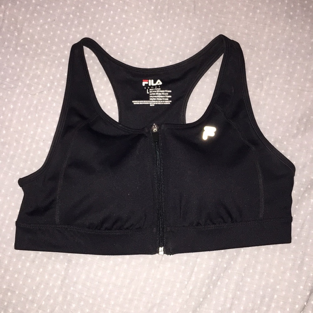 Fila zip-up sports bra